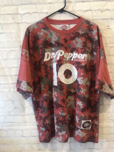 Dr Pepper Football Jersey 10 Mens Size Large Excellent Condition Ebay