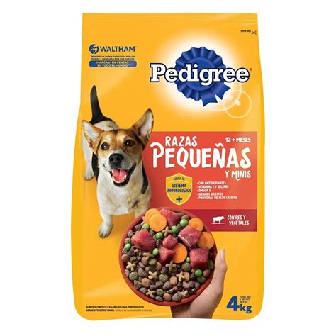 Alimento Para Perro Pedigree Adulto Razas Pequeñas Y Minis Con Res Y Vegetales 4 Kg Walmart