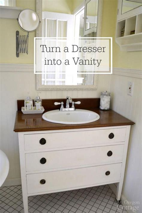 How to make a dresser into a vanity tutorial