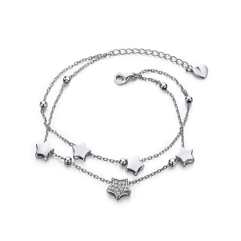 Sa Silverage Sterling Silver Star Bracelets Bangles For Women