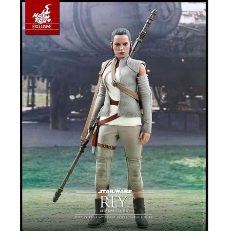 Monkey Depot Boxed Figure Hot Toys Star Wars Rey Resistance Outfit