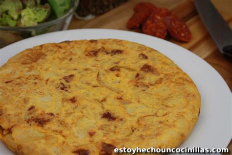 Receta De Tortilla De Patatas Con Chorizo