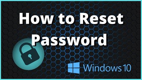 How To Reset Forgotten Password In Windows 10 Youtube