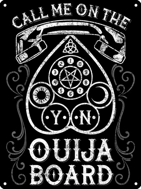 Download Call Me On The Ouija Board Mini Tin Sign - Grindstore ...