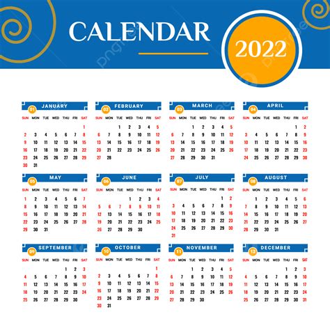 Gambar Kalender 2022 Dengan Gaya Geometris Kalender Kalender 2022