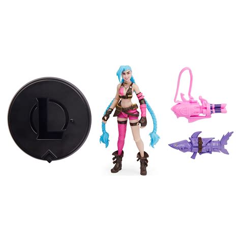 League Of Legends Official 4 Inch Jinx Collectible Figure With Premium