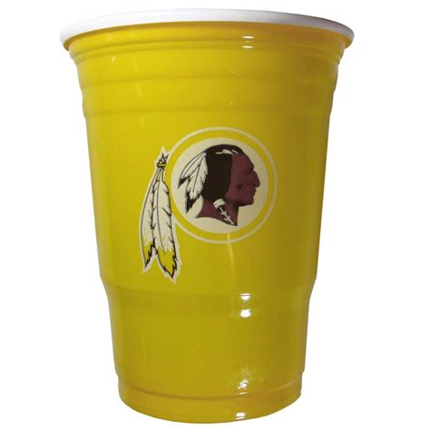 Washington Redskins Plastic Gameday Cups 18 Oz 18 Ct My Team Depot