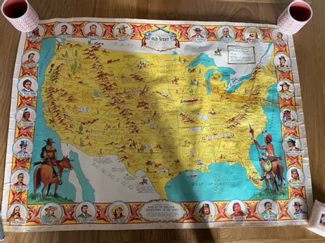1950 Dowie Pictorial Map Of The United States Danny Arnolds The Old