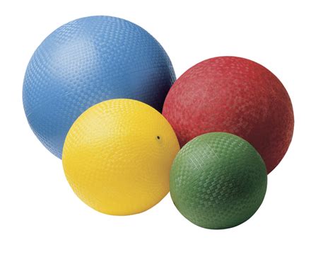 Sportime Playground Balls Assorted Sizes And Colors Set Of 4 Rubber