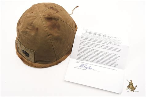 Blood Stained Japanese Helmet Helmet Recovered From Iwo Jima Epic
