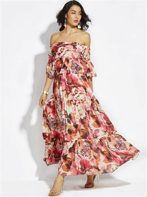 Chiffon Maxi Dress Women Plus Size Summer Floral Sexy Sleeveless
