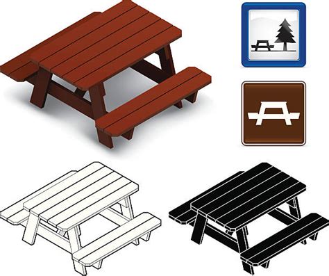 Royalty Free Picnic Table Clip Art Vector Images And Illustrations Istock