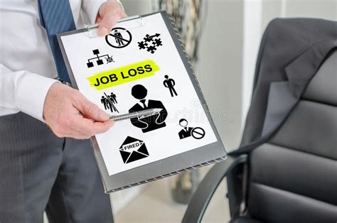 Job Loss Concept On A Clipboard Stock Image Image Of Depression