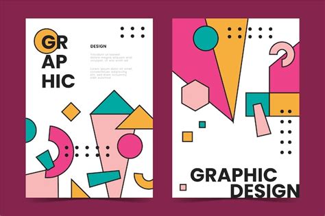 Colección De Portadas De Diseño Gráfico Vector Gratis