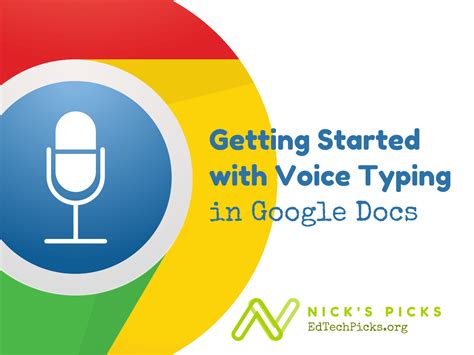 If you're using the google docs app on a mobile device, then you can still use the google keyboard microphone to dictate text, but it doesn't. Getting Started with Google Voice Typing - Nick's Picks ...