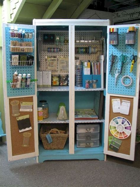 Wow factor craft closet via iheart organizing. 20 Best DIY Furniture Storage Ideas for Crafts | Craft ...