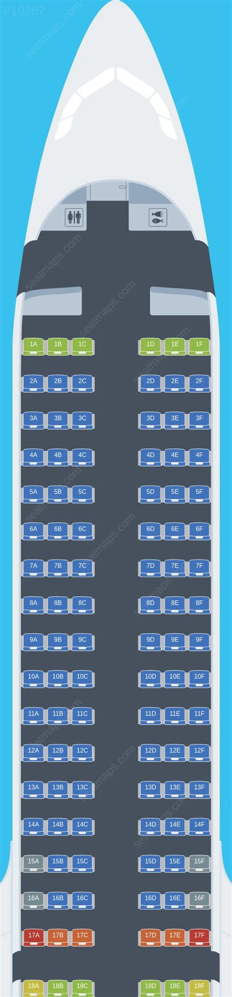 Seat Map Of Airbus A321 Airblue Updated 2024