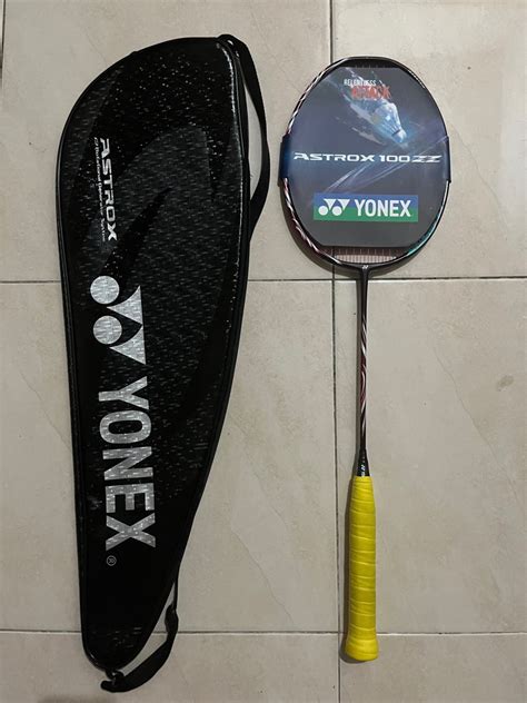 Yonex Astrox Zz Kurenai Sports Equipment Sports Games Racket Ball Sports On Carousell