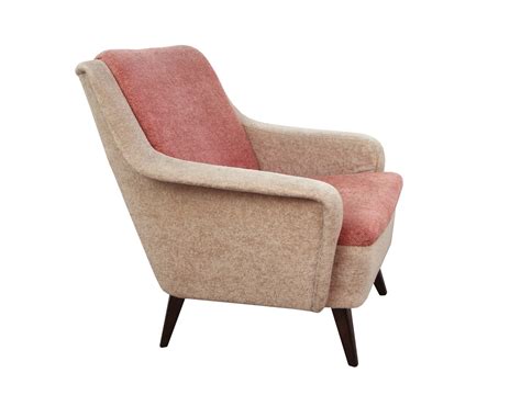 The armchair designed by emilio nanni is the result of meticulous study aiming to create a modern interpretation of the classic bergère chair. Two-Tone German Pink Armchair, 1950s for sale at Pamono