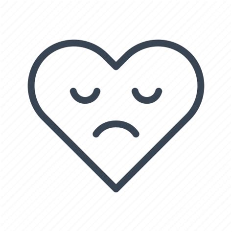 Bad Health Cardiac Healthcare Heart Medical Medicine Sad Icon