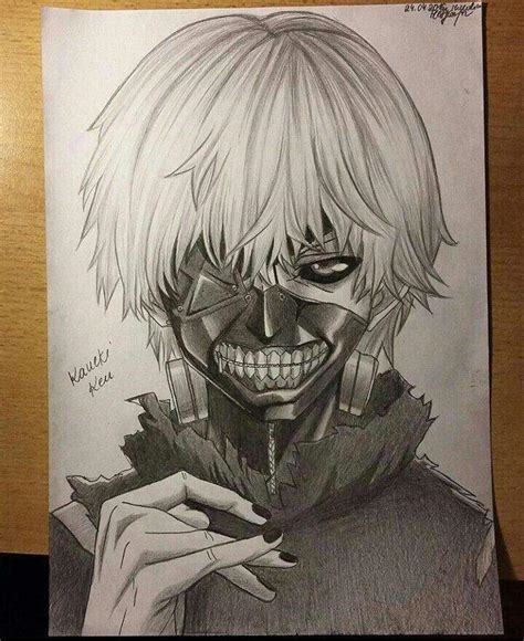 Kaneki goes into the battle with a heavy burden on his shoulders, not knowing hide's love will only add onto it. A Ken Kaneki pencil Drawing | Anime Amino