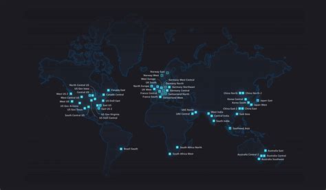 Microsoft Azure Regions Map