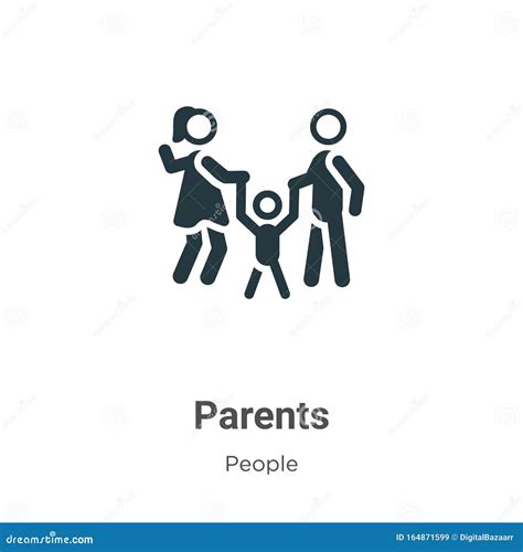 Parents Vector Icon On White Background Flat Vector Parents Icon