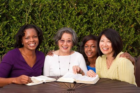 Diverse Group Of Woman In A Small Group Stock Image Image Of
