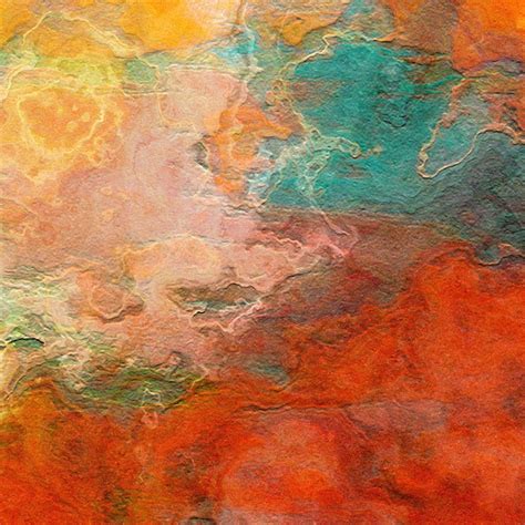 Mother Earth Abstract Art Mixed Media Painting
