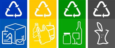 free recycling printable labels for bins recycling sign recycling