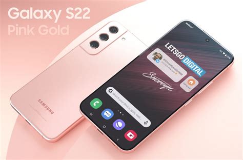 Samsung Galaxy S22 En Galaxy S22 In Pink Gold Letsgodigital