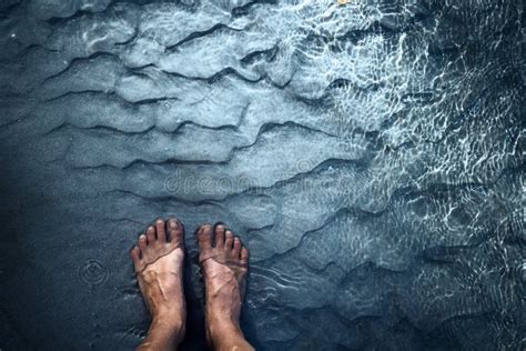 Feet In Water Stock Image Image Of Ripple Sand Immersion 60386513