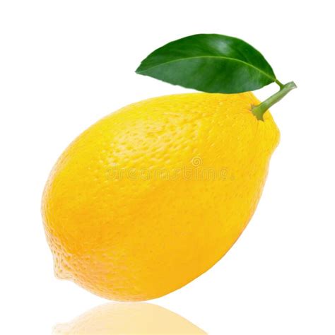 Lemon Fruit With Leaf Lemon Whole Half Slice Stock Photo Image Of