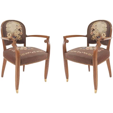 Pair Of French Art Deco Armchairs For Sale At 1stdibs