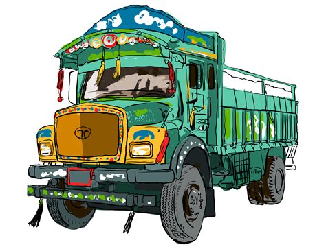 Indian Transport Truck Png