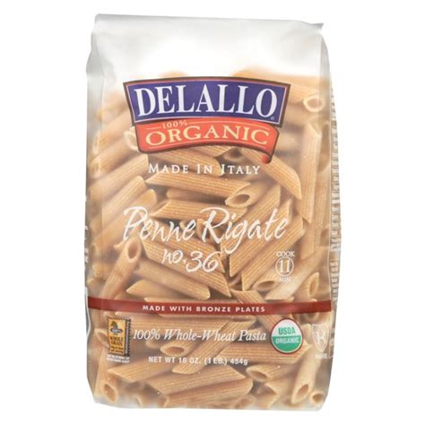 Bring 5 quarts of water to a rolling boil.2. Delallo - Organic Whole Wheat Penne Rigate Pasta - Case of ...