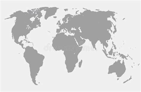 World Map White Blue Background