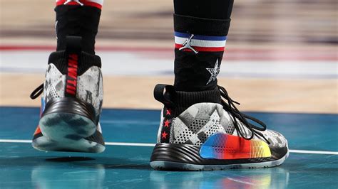 Adidas damian lillard basketball shoes. Damian Lillard shows off his custom NASCAR Dame5 shoes ...