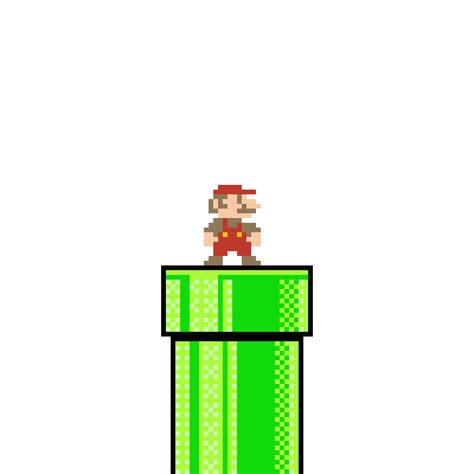 Pixilart Mario In Tunnel By Art Pixel