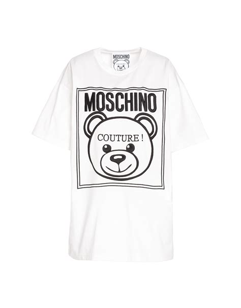 Moschino Shirts Teddy Label Jersey T Shirt Moschino Moschino