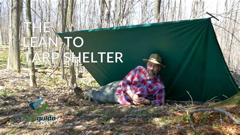 The Easy Lean To Tarp Shelter Youtube