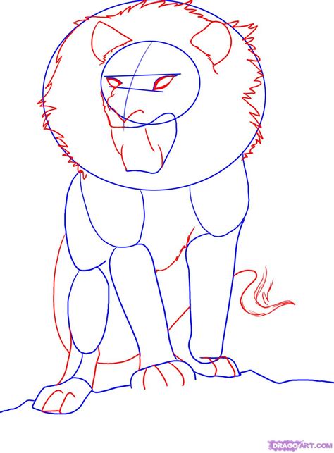 How To Draw An Anime Lion Step By Step Anime Animals