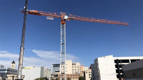 Wichitas First Tower Crane In More Than 20 Years Looms Over Downtown