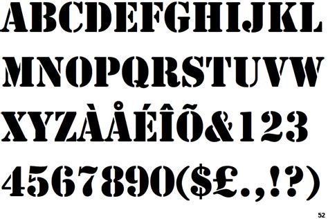 28 Download Alphabet Stencil Fonts Downloadstencils