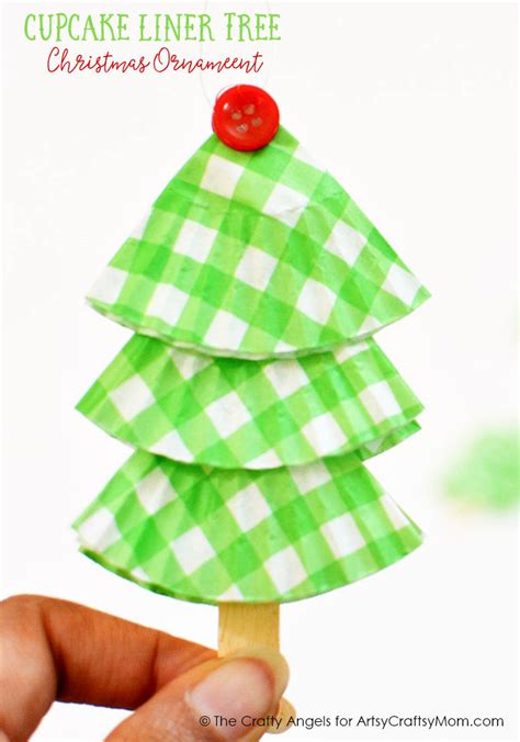 Cute Diy Cupcake Liner Tree Christmas Ornament
