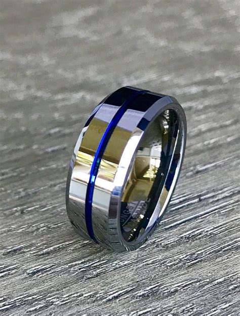 It is the second strongest material that is known to man after diamond. Mens Tungsten Wedding Band, 8mm Tungsten Band, Silver ...