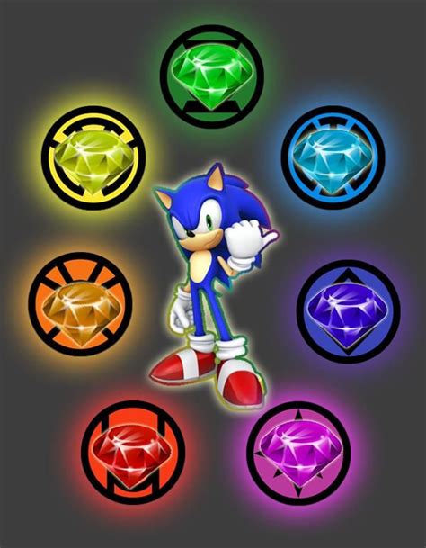 Sonic With Lantern Chaos Emerald Sonic Chaos Emeralds Sonic Art