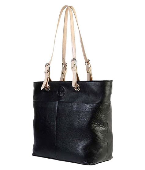 Jl Collections Black Pure Leather Shoulder Bag Buy Jl Collections