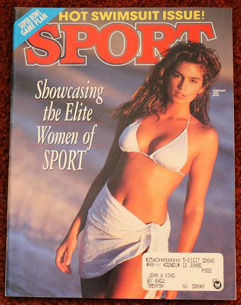 Cindy Crawford Bikini Photoshoot Sport Magazine February 1989 Hot Swimsuit Issue Steeno