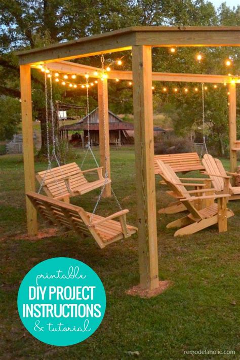 Check spelling or type a new query. DIY Firepit Pergola for Swings (Instructions + Diagrams ...